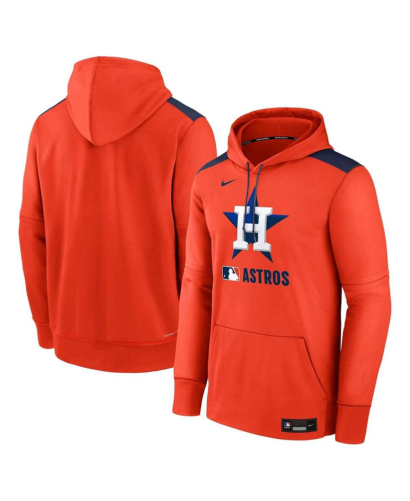 Nike Men's Orange Houston Astros Authentic Collection Performance Pullover Hoodie