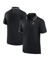 Fanatics Men's Black Vegas Golden Knights Front Office Move Mono Polo Shirt