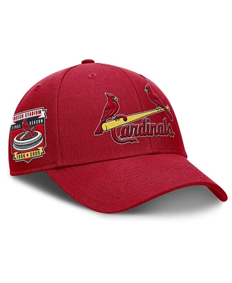 Nike Men's Red St. Louis Cardinals Rise Gaberdine Adjustable Hat