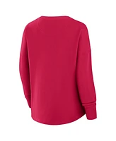Fanatics Women's Red St. Louis City Sc Oversized Captain Arm Band Pullover Sweatshirt