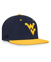 Nike Men's Navy West Virginia Mountaineers On-Field Dugout True Performance Fitted Hat