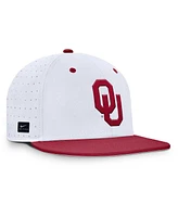 Nike Men's White Oklahoma Sooners On-Field Dugout True Performance Fitted Hat