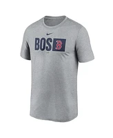 Nike Men's Heather Gray Boston Red Sox Tricode Legend T-Shirt