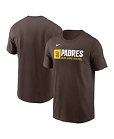 Nike Men's Brown San Diego Padres Team Block T-Shirt