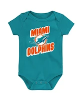 Outerstuff Baby Boys and Girls 3-Piece Miami Dolphins Play Day Bodysuit