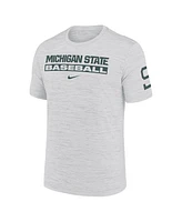 Nike Men's Michigan State Spartans Velocity Baseball Wordmark Stack Performance T-Shirt