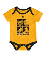 Outerstuff Baby Boys and Girls 3-Piece Pittsburgh Penguins Legend Bodysuit Set