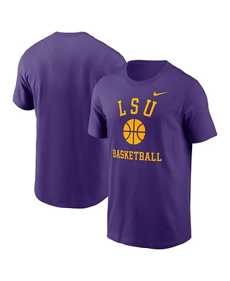 Nike Men's Purple Lsu Tigers Basketball Icon T-Shirt