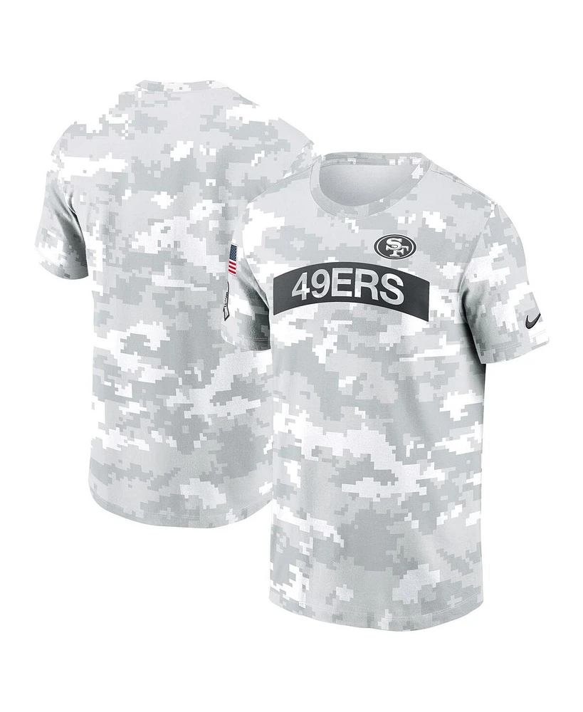 Nike Men's White San Francisco 49ers 2024 Salute To Service Big Tall Performance T-Shirt