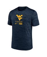 Nike Men's Navy West Virginia Mountaineers Campus Center Block Velocity Performance T-Shirt