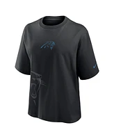 Nike Women's Black Carolina Panthers Boxy T-Shirt