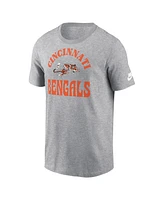 Nike Men's Heather Gray Cincinnati Bengals Rewind Groove Essential T-Shirt