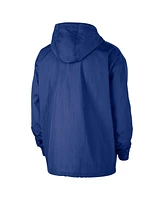 Nike Men's Royal Golden State Warriors Courtside Premium Club Anorak Quarter-Zip Pullover Hoodie