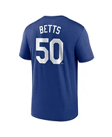 Nike Men's Mookie Betts Royal Los Angeles Dodgers Legend Name Number Performance T-Shirt