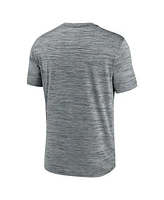 Nike Men's Heather Charcoal Los Angeles Angels Authentic Collection Velocity Performance Practice T-Shirt