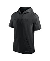 Fanatics Men's Black Pittsburgh Penguins Authentic Pro Road Performance Short Sleeve Pullover Hoodie