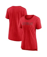 Fanatics Women's Heather Red Detroit Wings Special Edition 2.0 Modern T-Shirt