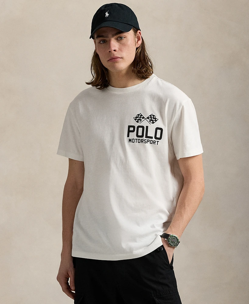 Polo Ralph Lauren Men's Classic-Fit Slub Jersey Graphic T-Shirt