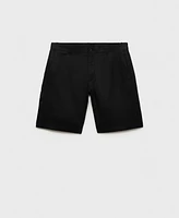 Mango Men's Tailored Linen Shorts