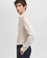 Mango Men's Slim-Fit Cotton Dress Shirt