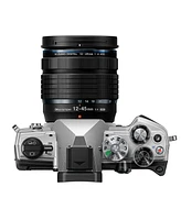 Om System Om-5 Mirrorless Camera with M.Zuiko Digital Ed 12-45mm f/4.0 Pro Lens, Silver