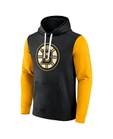 Fanatics Men's Black Boston Bruins Team Pullover Hoodie
