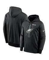 Nike Men's Black Philadelphia Eagles Performance Fleece Pullover Hoodie