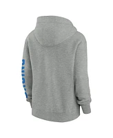 Nike Women's Heather Gray Ucla Bruins Phoenix Full-Zip Hoodie