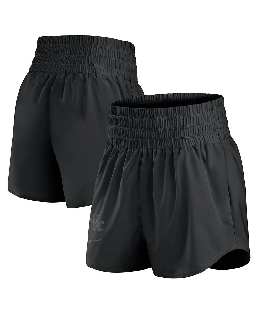 Nike Women's Black Kentucky Wildcats Performance One High-Rise Shorts