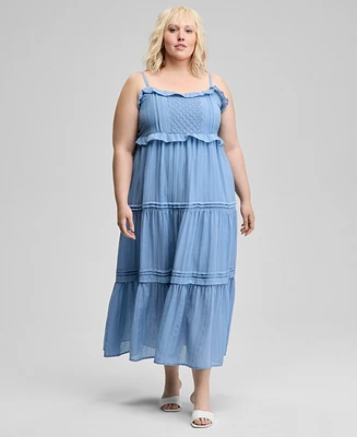 And Now This Trendy Plus Ruffle-Trim Maxi Dress, Exclusively at Macy's