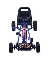 4 Wheels Kids Ride On Pedal Powered Bike Go Kart Racer Car Outdoor Play Toy