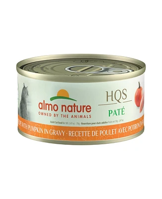 Hqs Pate' Cat 24pk (2.47oz): Chicken Recipe W/ Pumpkin In Gravy