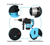 Rotary Hammer 1100W 1-1/2" Sds Plus Rotary Hammer Drill 3 Functions