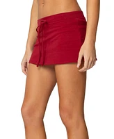 Edikted Women's Bayside Slitted Micro Skort