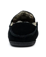 Alpine Swiss Men's Gary Genuine Suede Moccasin Slippers Sherpa Slip On Shoes