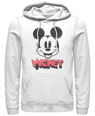Mickey Classic Men's Heads Up Hoodie Fleece Pullover Sweatshirt