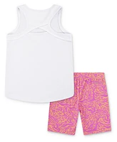 Nike Little Girls 2-Piece Wild Flower Printed Bike Shorts Set