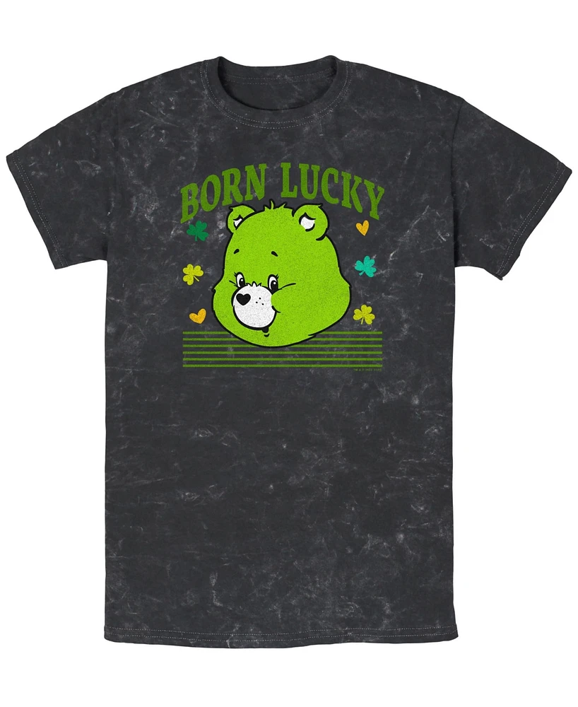 Care Bears Men's Lucky Bear Head Short Sleeve T-Shirt