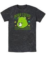 Care Bears Men's Lucky Bear Head Short Sleeve T-Shirt