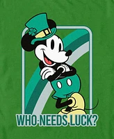 Mickey Classic Men's Dis Need Luck Short Sleeve T-Shirt