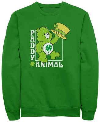Care Bears Men's Paddy Animal Crew Fleece Pullover Sweatshirt