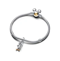 Pandora Disney 100th Anniversary Mickey Mouse Lab-Grown Diamond Dangle Charms