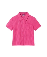 Andy & Evan Big Girls Toddler/Child Terry Button Up Set