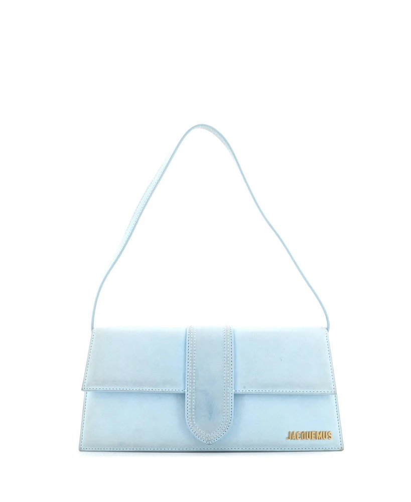 Pre-Owned Jacquemus Long Le Bambino Flap Shoulder Bag Suede