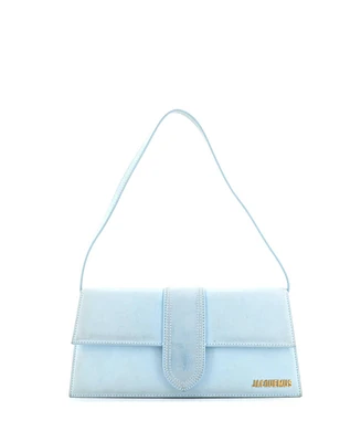 Pre-Owned Jacquemus Long Le Bambino Flap Shoulder Bag Suede