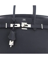 Pre-Owned Hermes Birkin Handbag Togo with Palladium Hardware