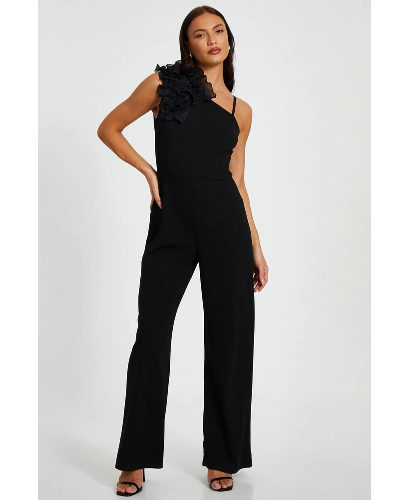 Quiz Women's Scuba Crepe Asymmetric Jumpsuit