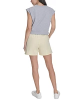 Calvin Klein Performance Women's Sleeveless Puff-Logo Cropped Top
