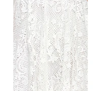 Seni & Cade Juniors' Sleeveless Lace Fit Flare Midi Dress