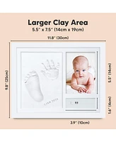 Noel Baby Hand and Footprint Kit, Personalized Baby Keepsake Picture Frame, Newborn Handprint Kit for Boy, Girl